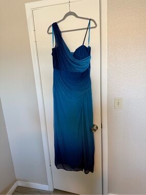 Blue Ombre One-Shoulder Evening Dress. 16. Forgiveness